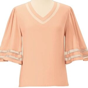 The Pyramid Collection Light Pink Blouse